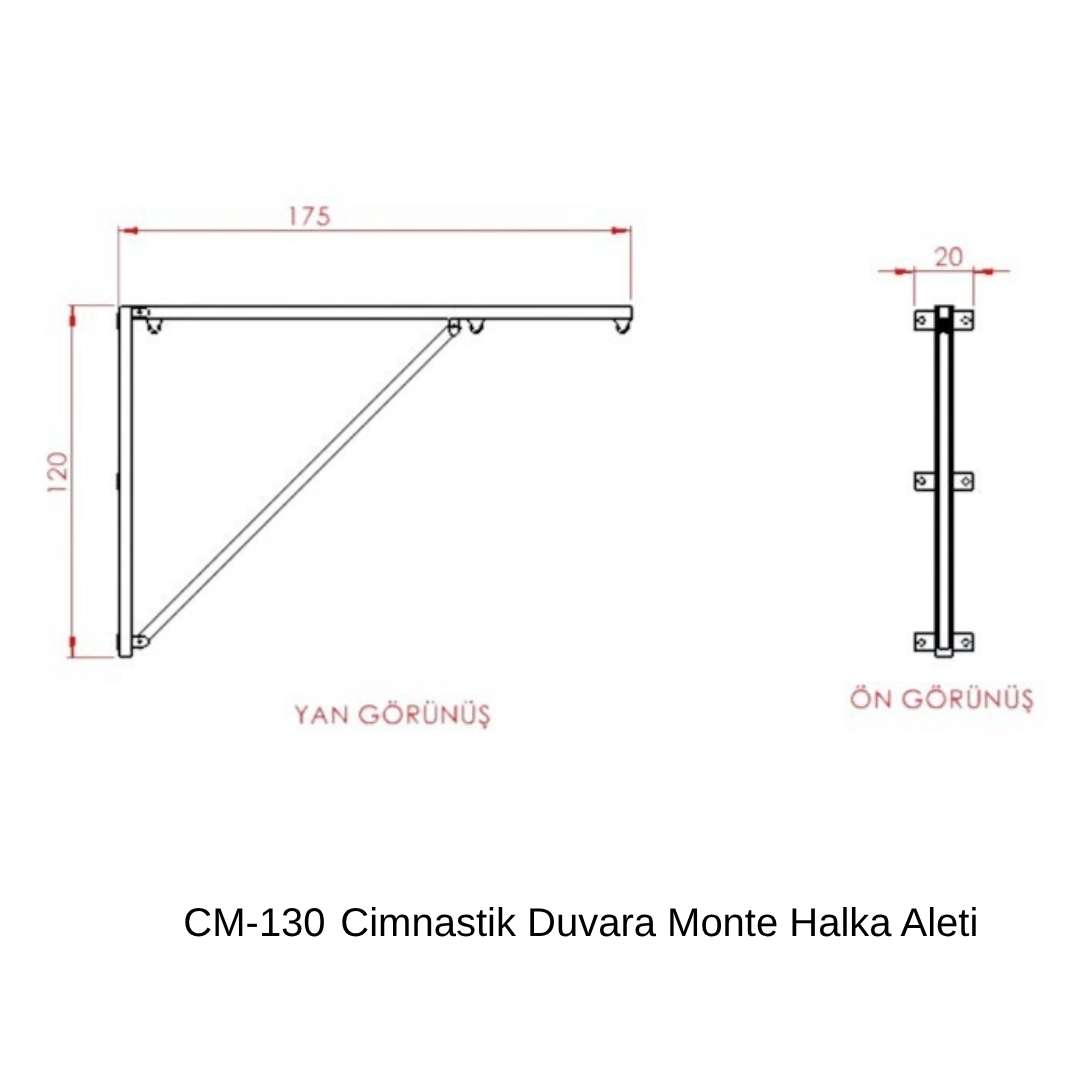 Cimnastik Duvara Monte Halka Aleti - 2