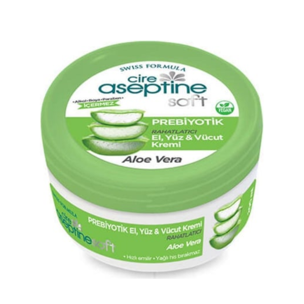 Cire Aseptine Soft Prebiyotik Aloe Vera Özlü Krem 30 ml