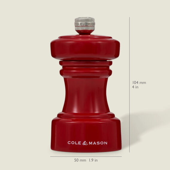 Cole & Mason Hoxton Parlak Kırmızı Biber Değirmeni 104mm - 4