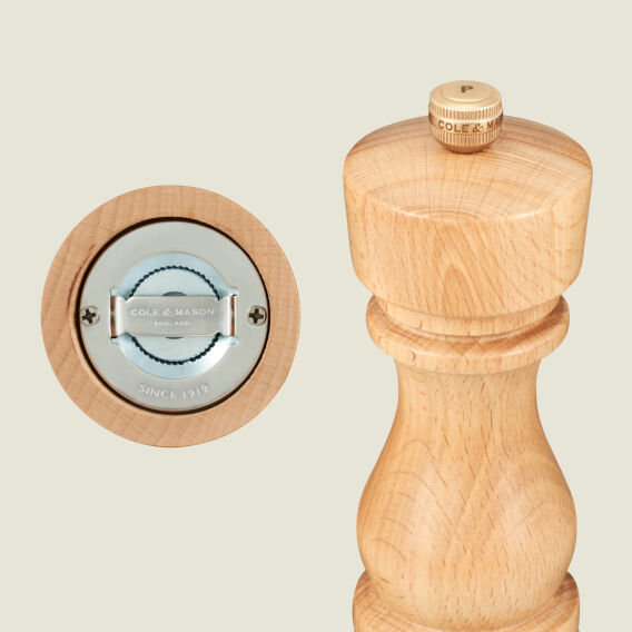 Cole & Mason Londra Doğal Kayın Tuz ve Karabiber Değirmenleri 130mm - 5