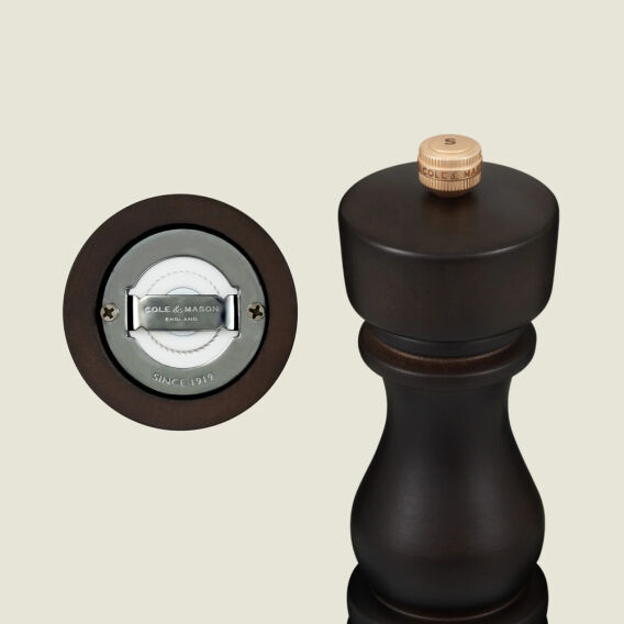 Cole & Mason London Çikolata Renkli Ahşap Tuz ve Biber Değirmenleri 130mm - 7