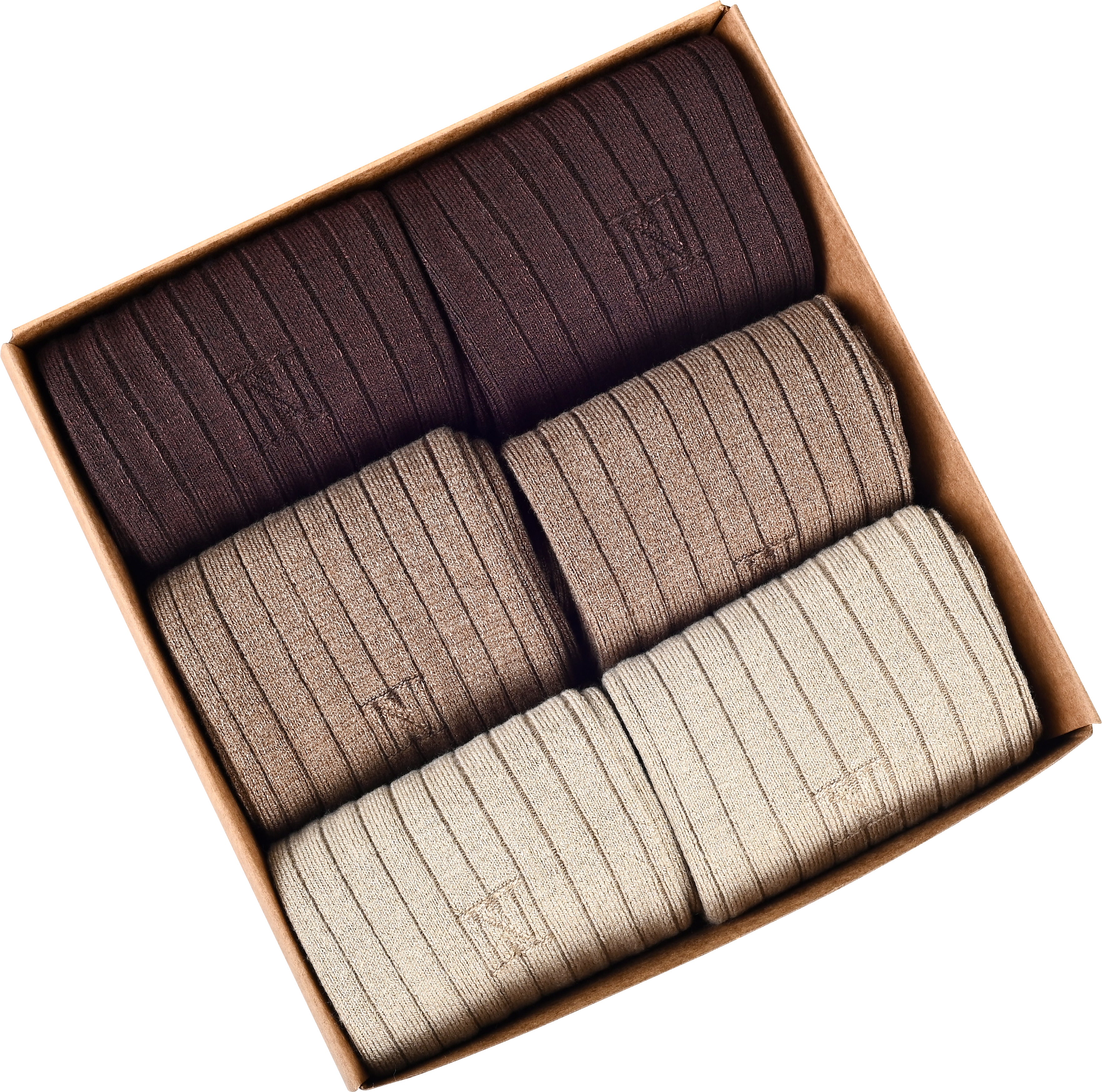 COMET NERO N-Twist Teknolojili Bambu-Pamuk Bükümlü Günlük Çorap - 6 Çift - Kraft Kutu