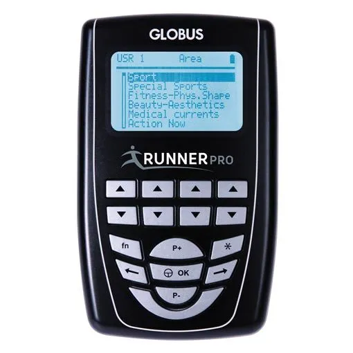 Globus Runner Pro Elektrostimülatör – 4 Kanallı – Koşucu Eğitimi, Kas Performansını ve İyileşmeyi Artırın.