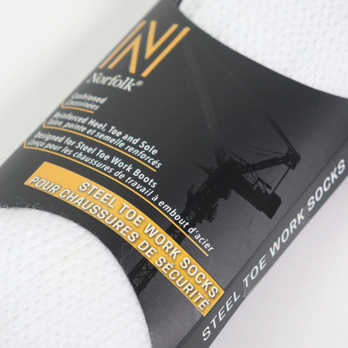 Contractor Çelik Başlıklı İş Botları için Yastıklı ve Takviyeli Termal Çorap Beyaz - 3