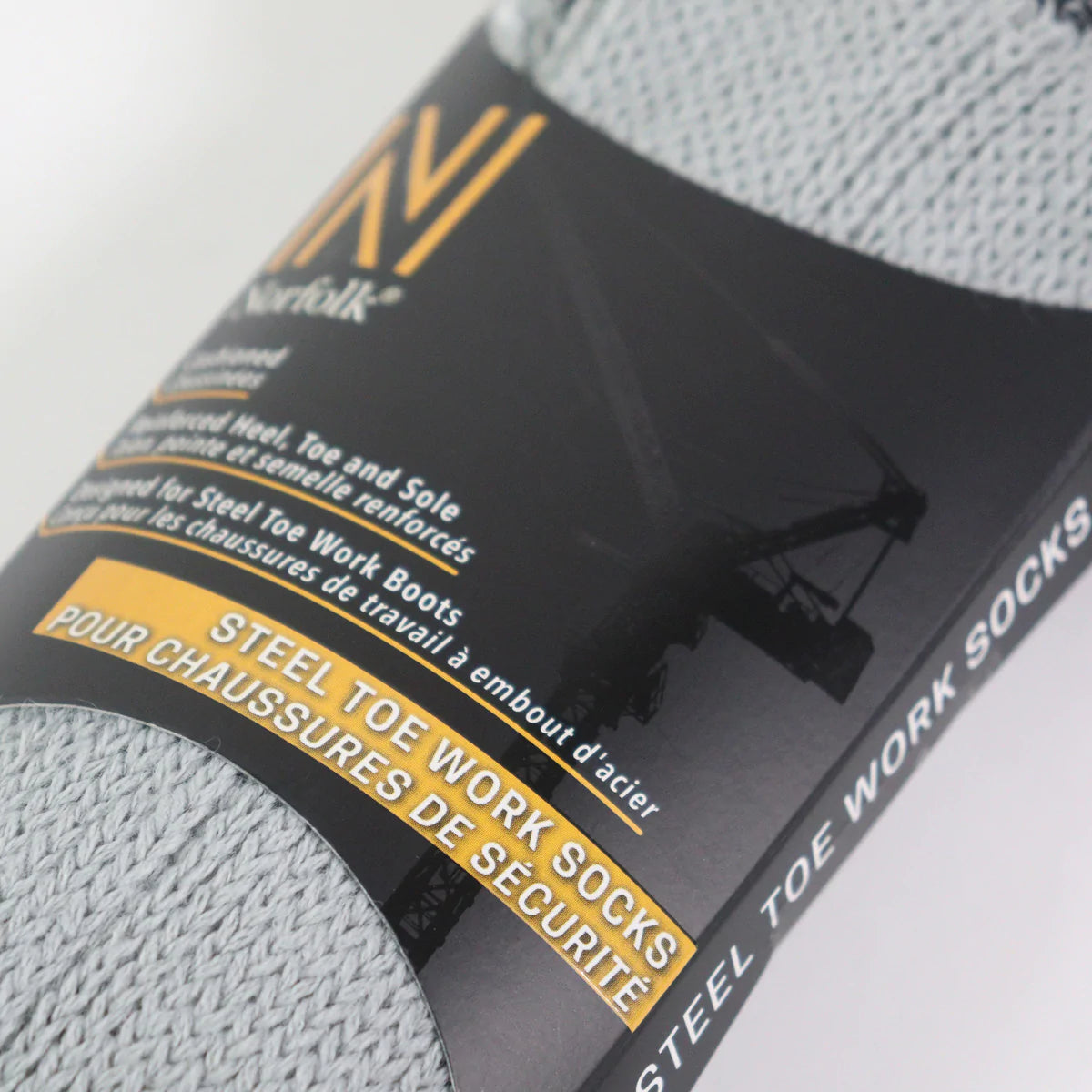 Contractor Çelik Başlıklı İş Botları için Yastıklı ve Takviyeli Termal Çorap Gri - 3