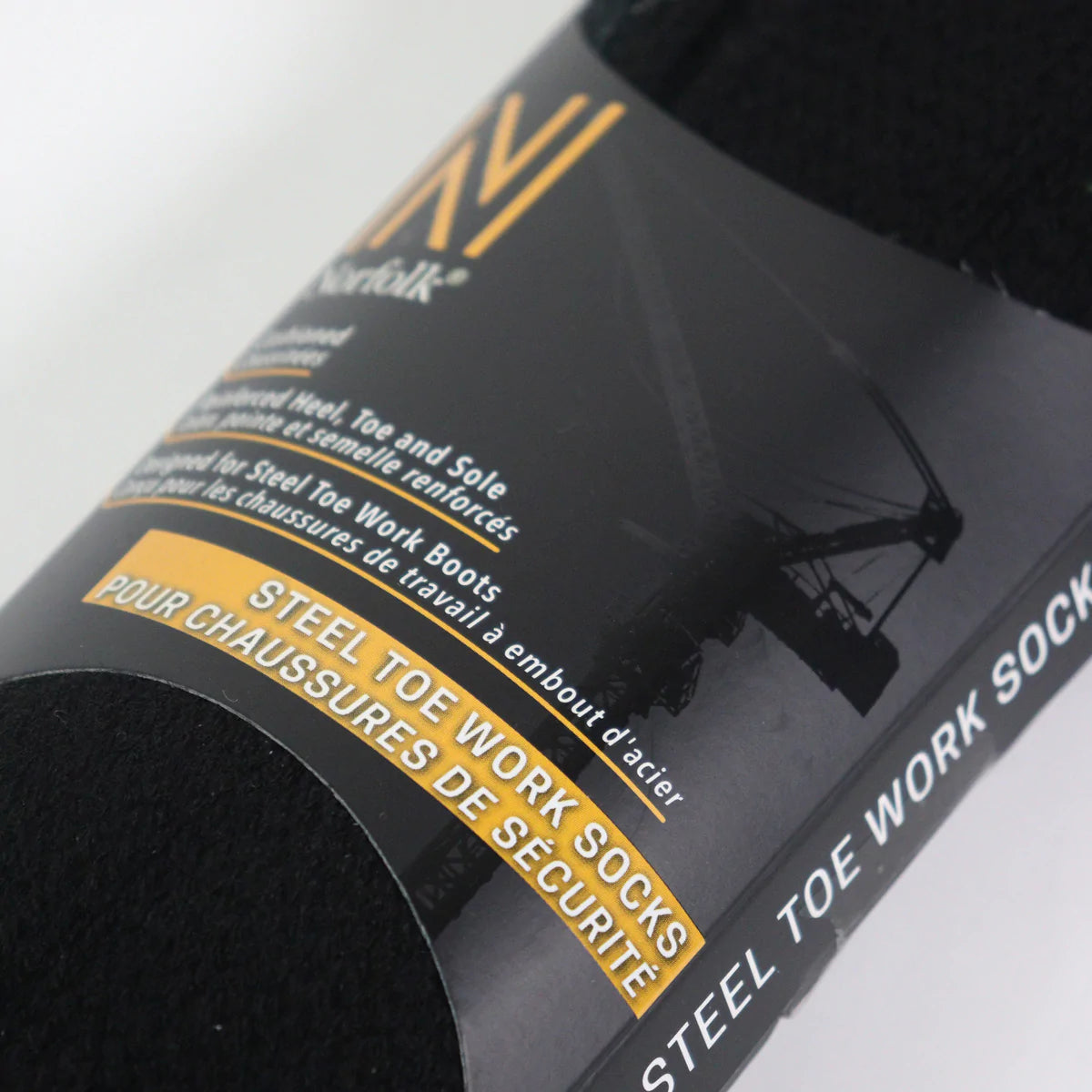 Contractor Çelik Başlıklı İş Botları için Yastıklı ve Takviyeli Termal Çorap Siyah - 3