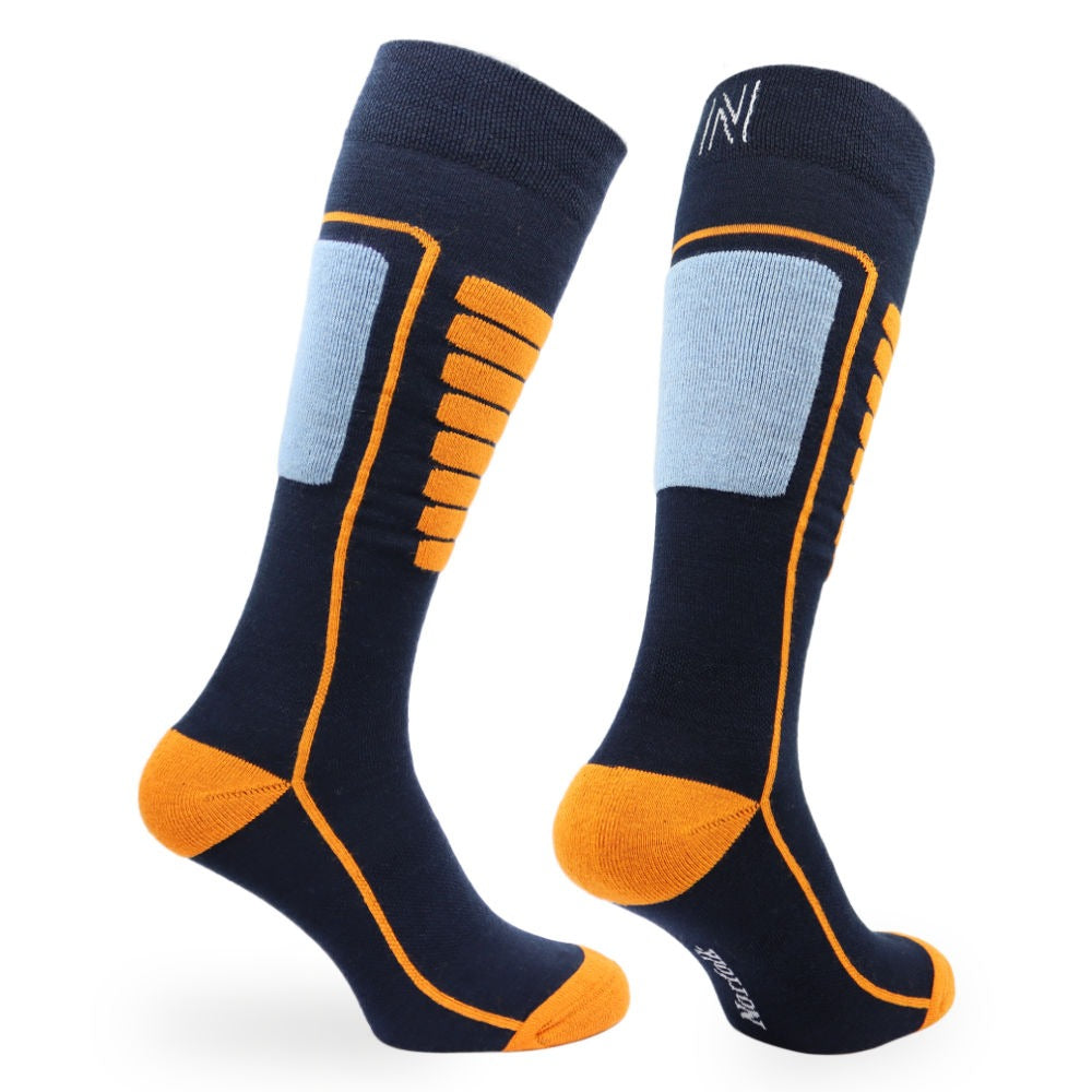 Courchevel Merinos Yünü Hafif Kayak Çorabı Lacivert