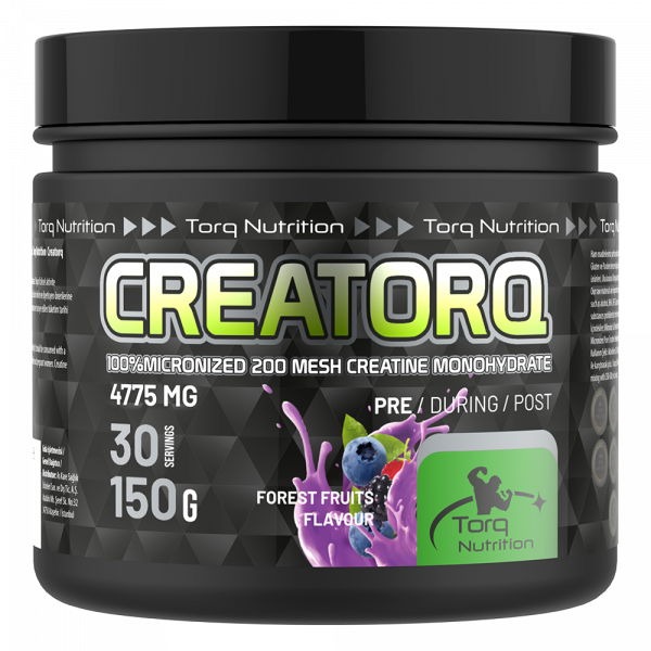 Creatorq %100 Micronized Creatine Monohydrate Orman Meyveli 150 Gr - 30 Servis