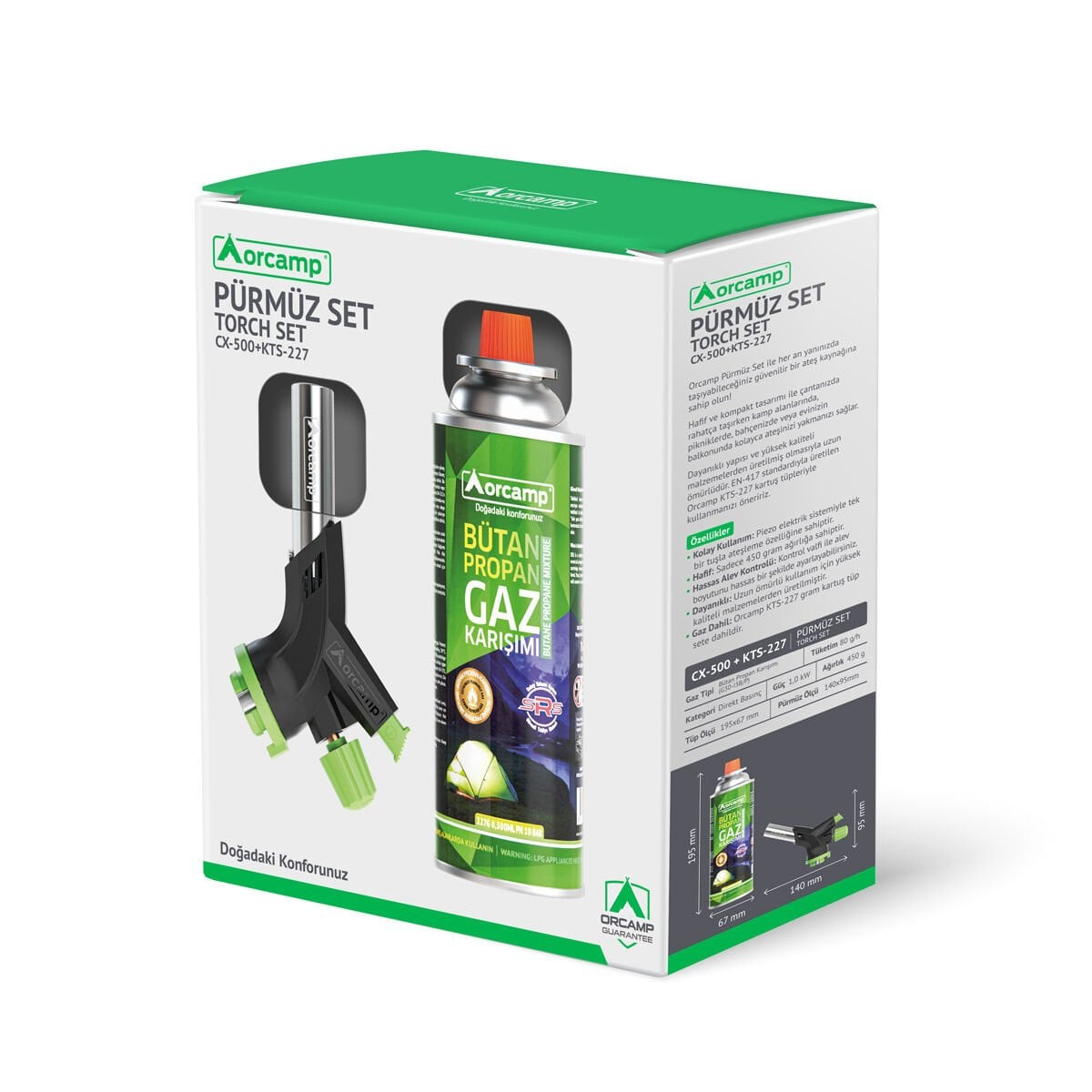 Orcamp Çakmaklı Kartuş Pürmüz Seti