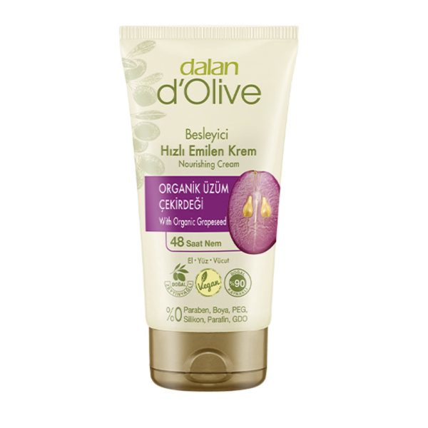 Dalan d'olive Organik Üzüm Çekirdeği Krem  250 ml