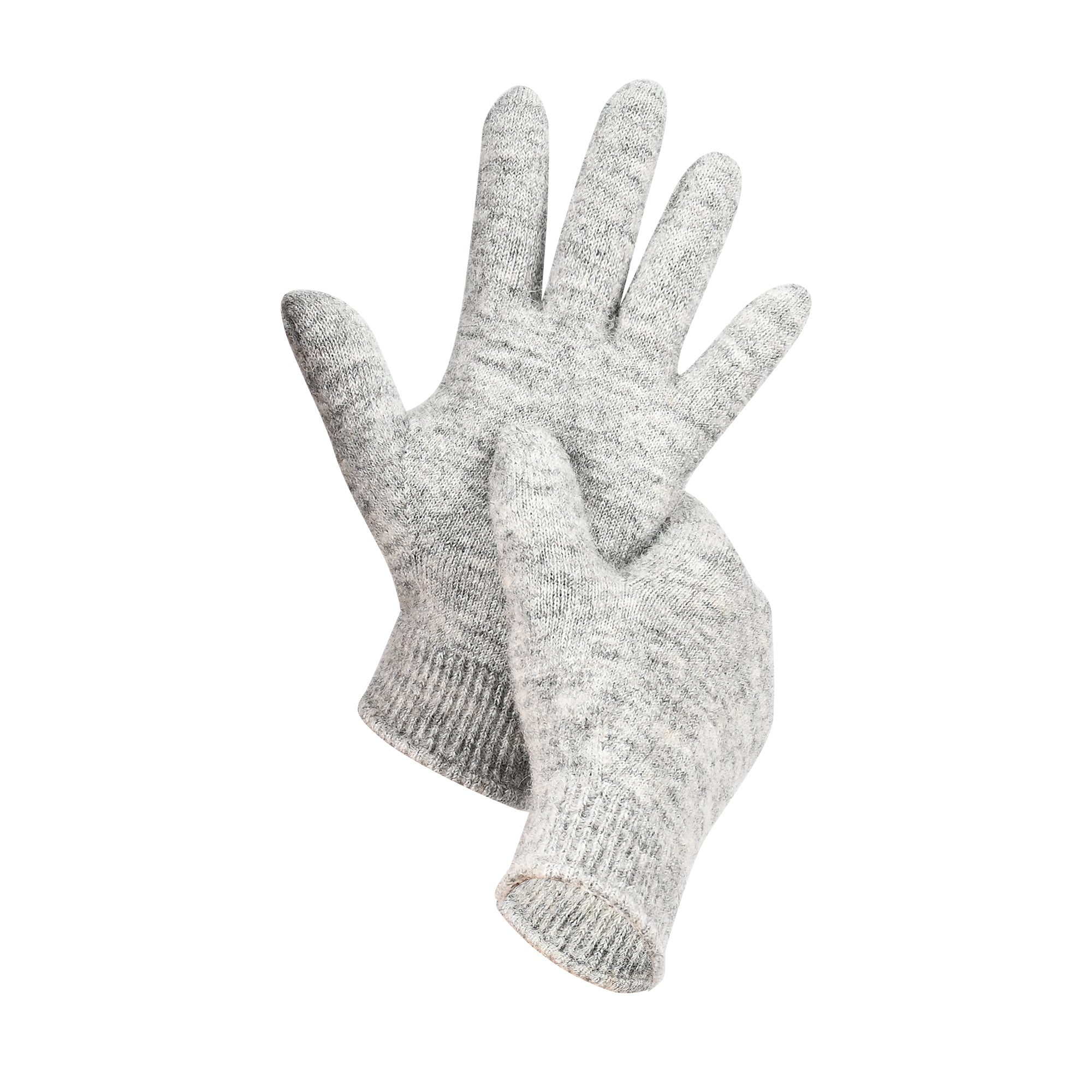 DAPHNE Alpaka Yün Bere ve Eldiven Seti (Gri) - 8