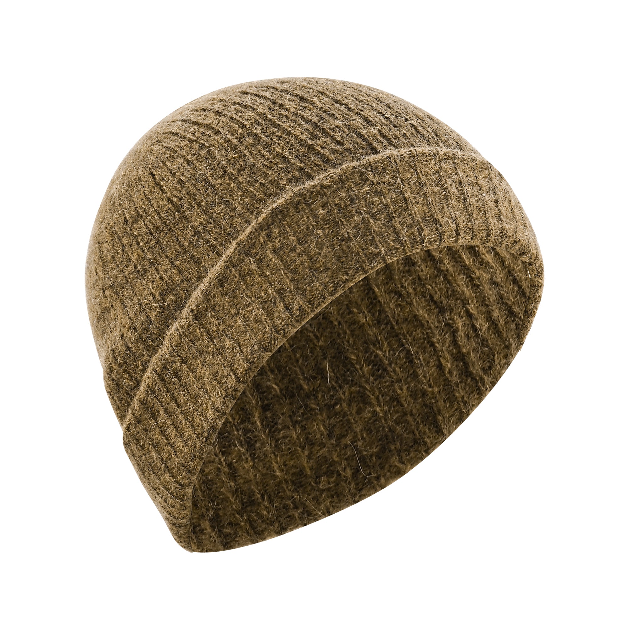 DAPHNE Alpaka Yün Bere ve Eldiven Seti (Kahverengi) - 11