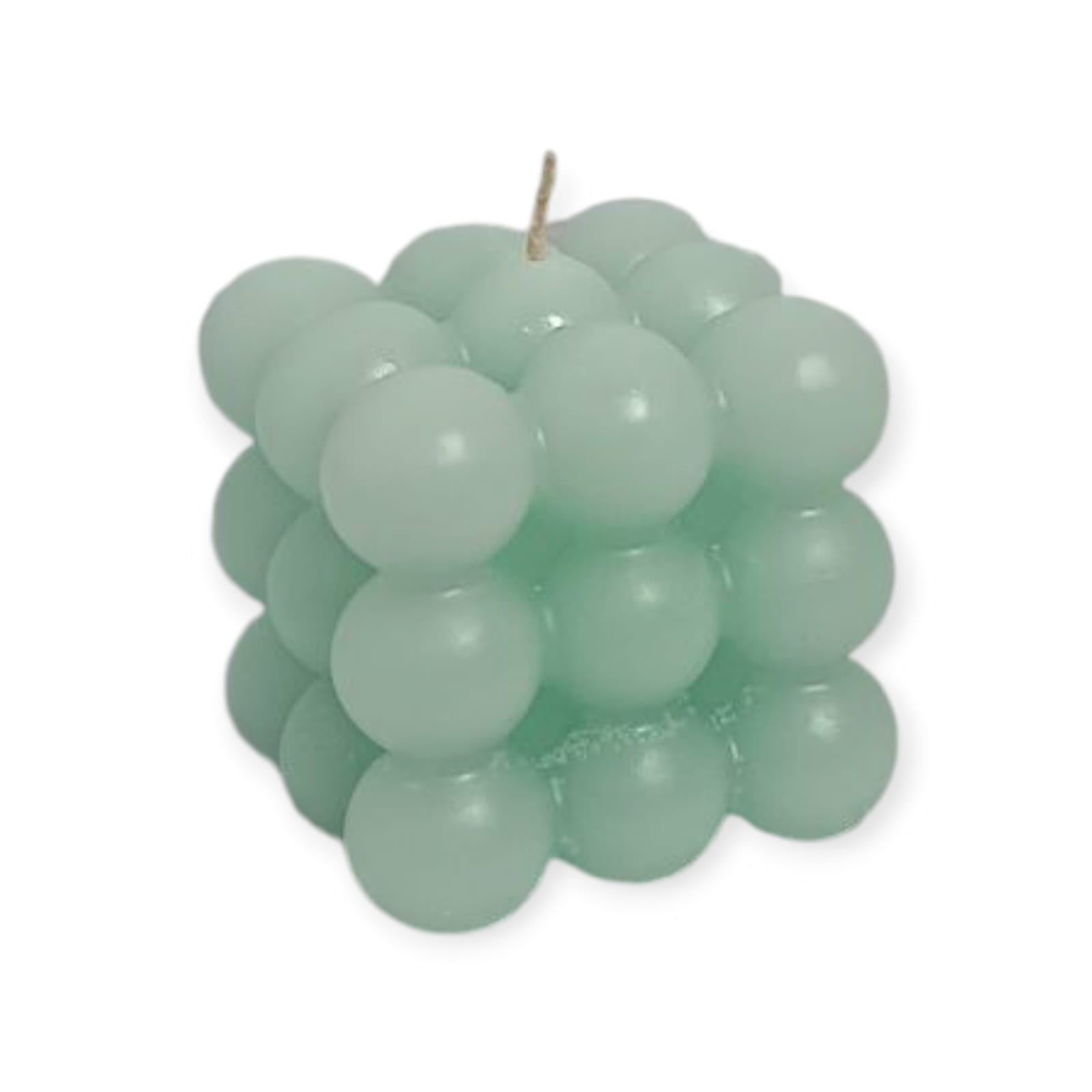 dekoratif bubble  mum yeşil