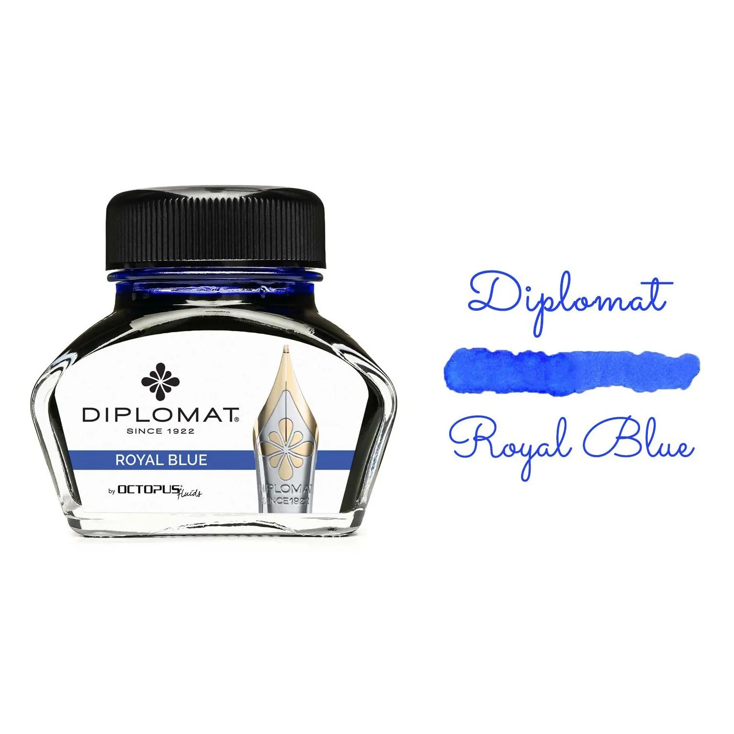 Diplomat D41001003 30ml Royal Mavi Mürekkep - 2