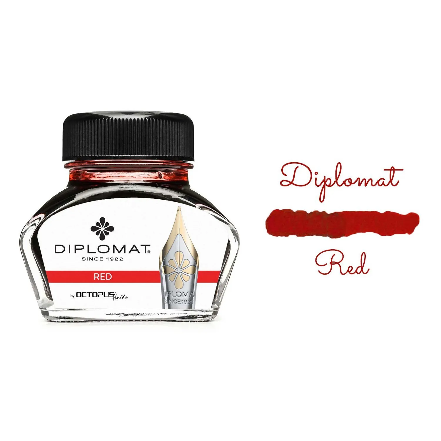 Diplomat D41001005 30ml Kırmızı Mürekkep - 2