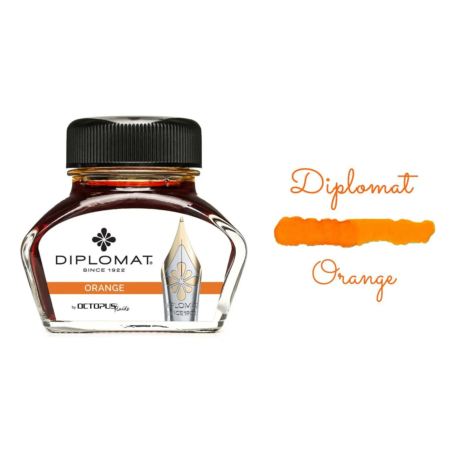 Diplomat D41001059 30ml Turuncu Mürekkep - 2