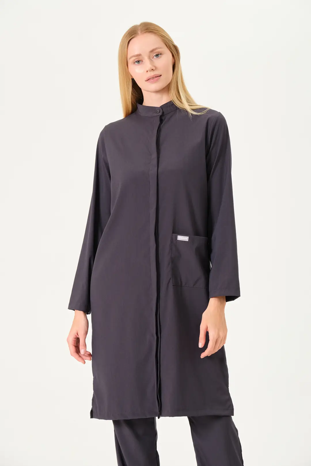 DIVINA - Antrasit Tesettür Üst Üniforma