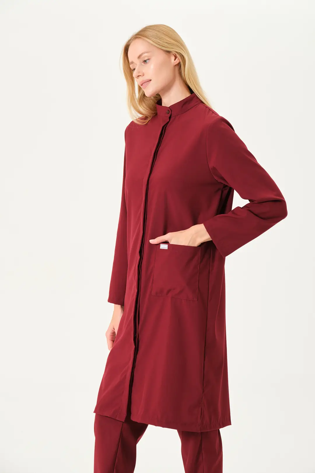 DIVINA- Bordo Tesettür Üst Üniforma