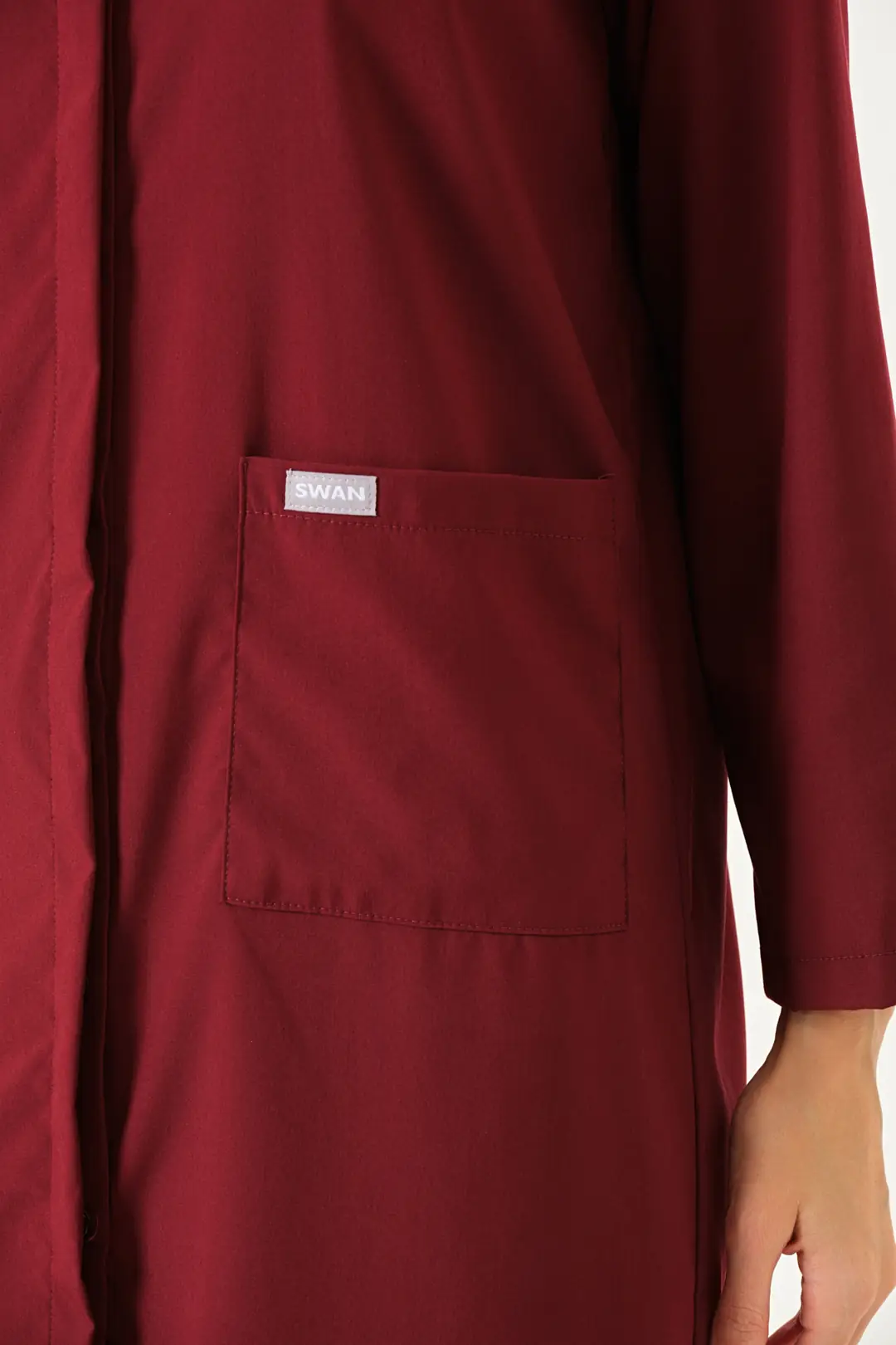 DIVINA- Bordo Tesettür Üst Üniforma - 5