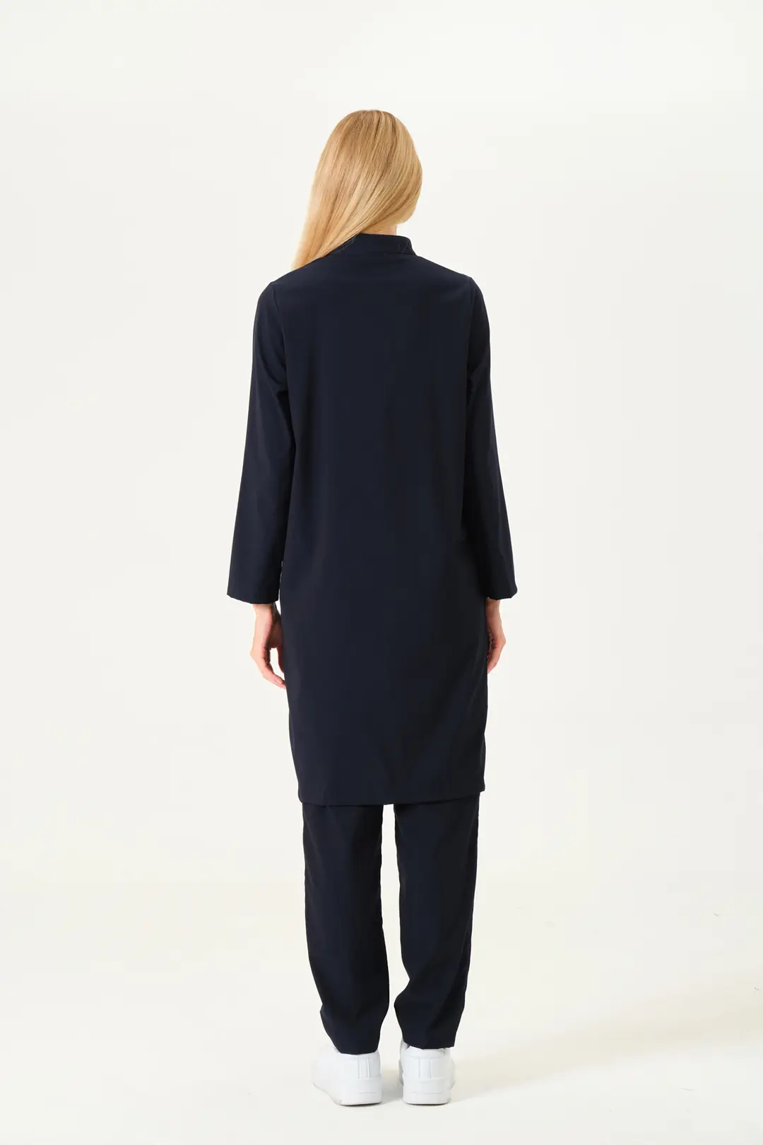 DIVINA- Gece Mavisi  Tesettür Üst Üniforma - 6