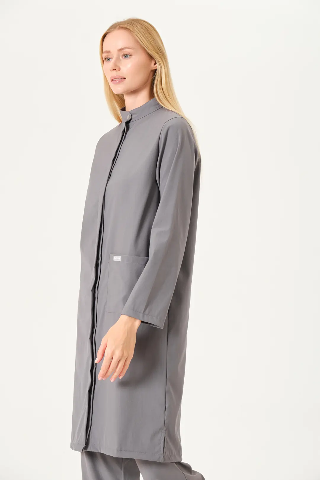 DIVINA - Gri Tesettür Üst Üniforma