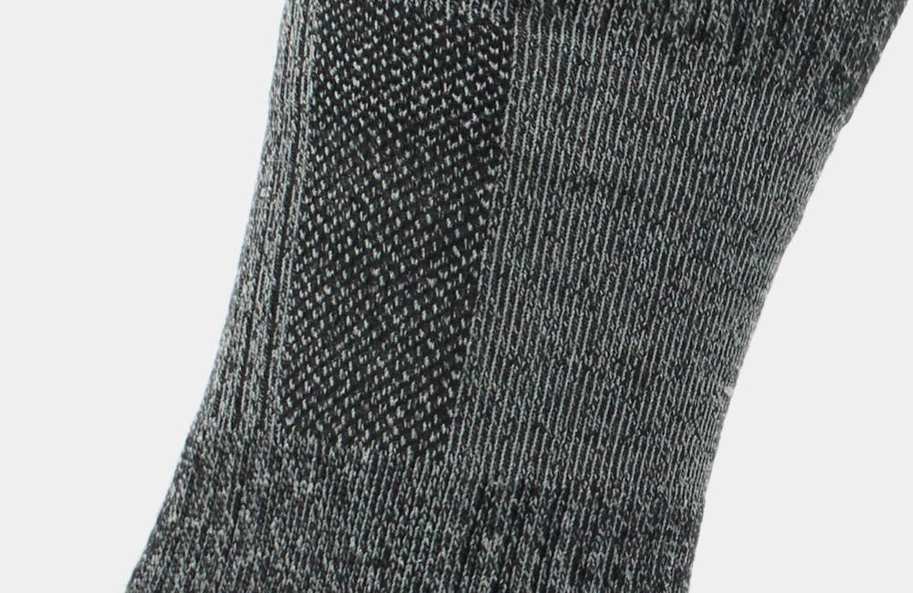 Donatello PROLEN® ve Merinos Yünü Çift Katmanlı Yürüyüş Çorabı Siyah - 6