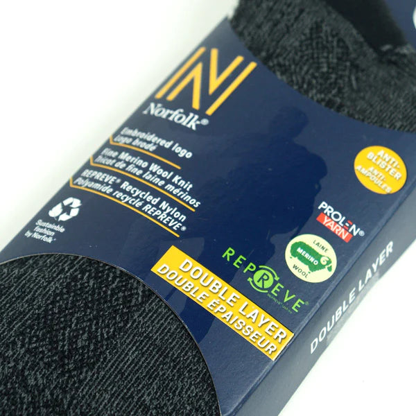 Donatello PROLEN® ve Merinos Yünü Çift Katmanlı Yürüyüş Çorabı Siyah - 8