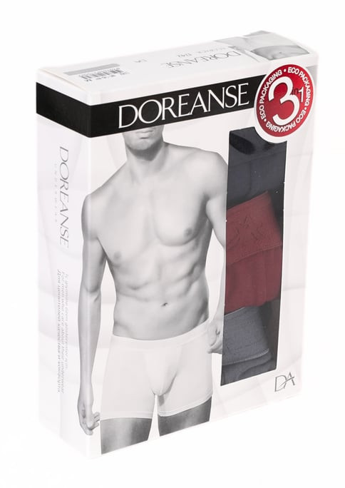 Doreanse Erkek Pamuklu Çok Renkli 3'lü Boxer 1742