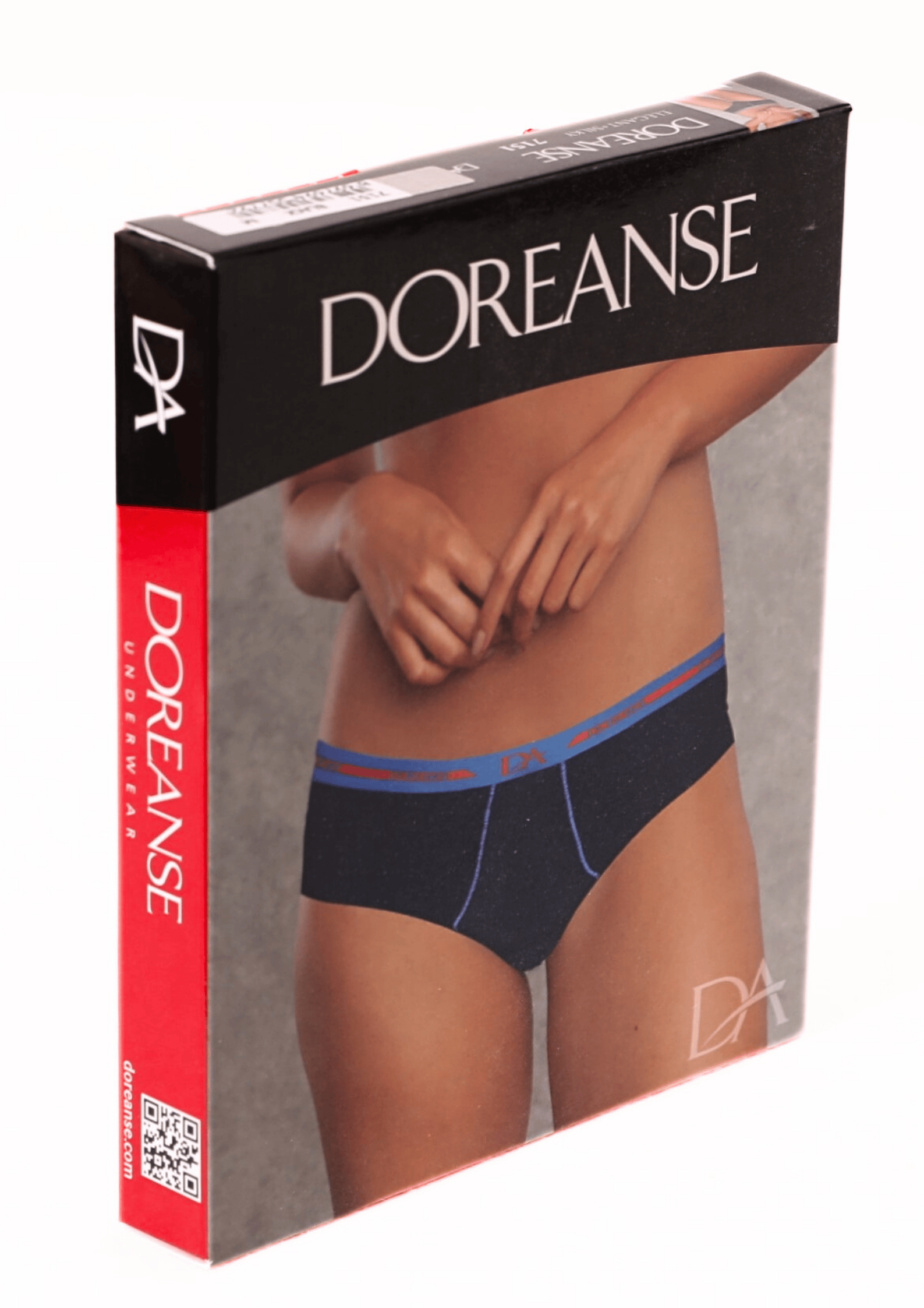 DOREANSE Kadın Lacivert Bel Bantlı Boxer Model Külot - Slip 7151