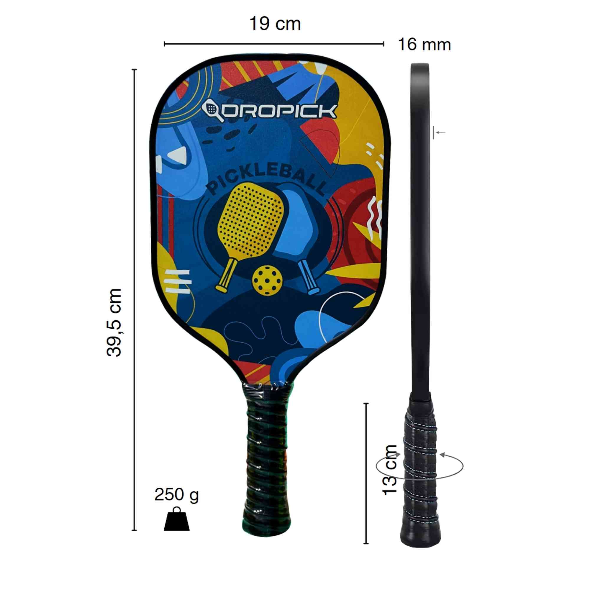 Dropick Flex Pro Serisi Karbon Fiber Pickleball Raketi - 3