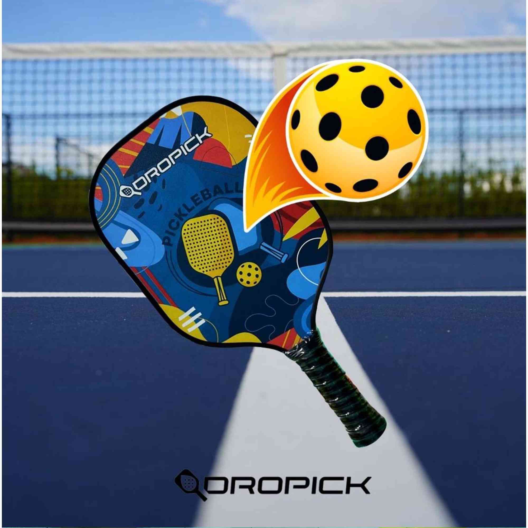 Dropick Flex Pro Serisi Karbon Fiber Pickleball Raketi - 10
