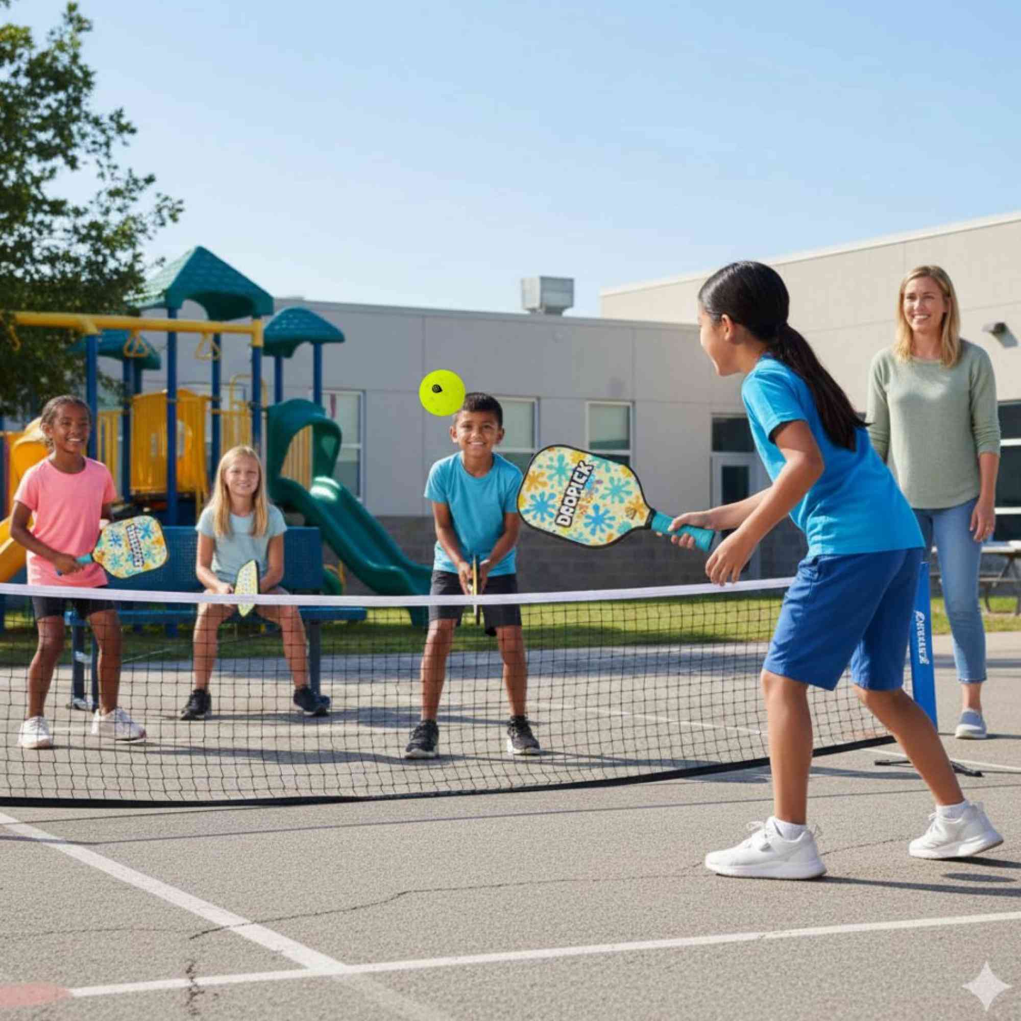 Dropick Fun Swing | Başlangıç ve Çocuklar İçin Hafif Pickleball Raketi - 5