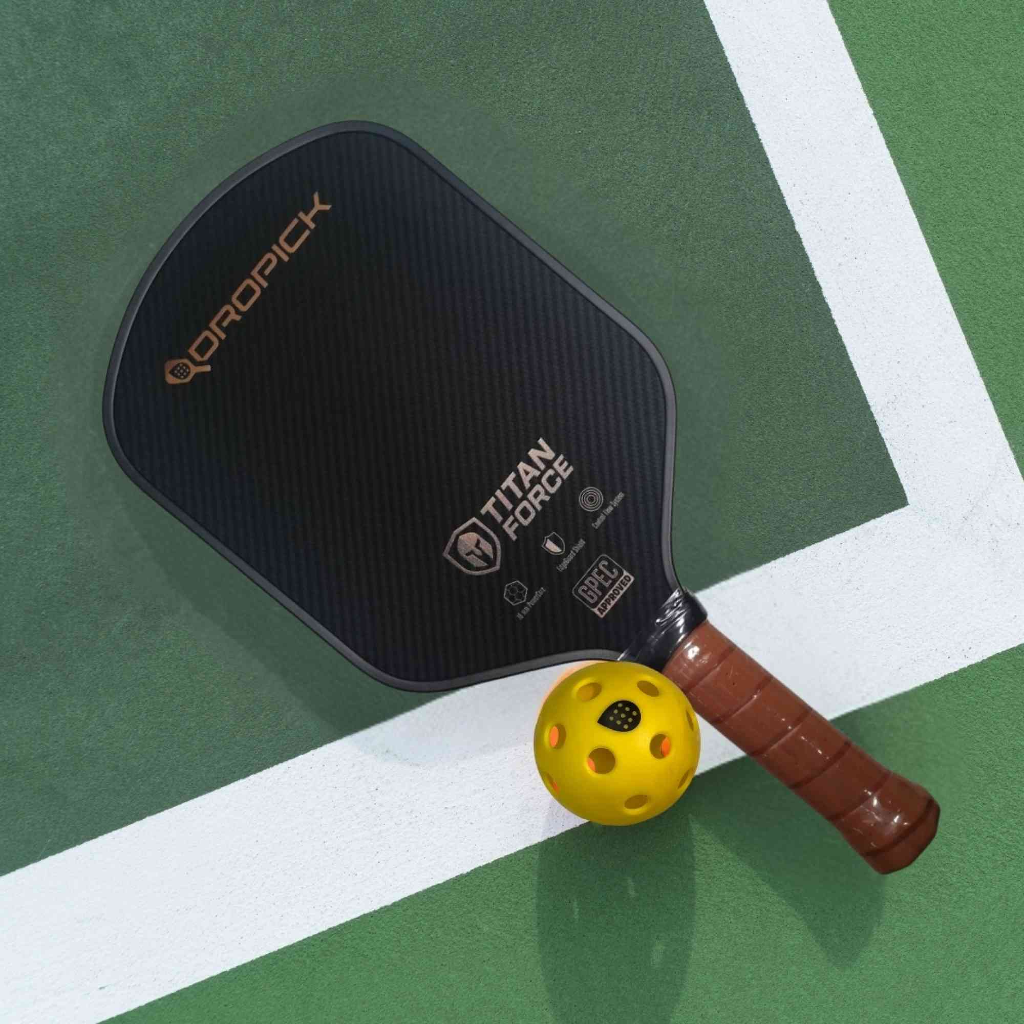 Dropick Titan Force – Profesyonel Pickleball Raketi | Güç ve Spin Kontrolü - 4