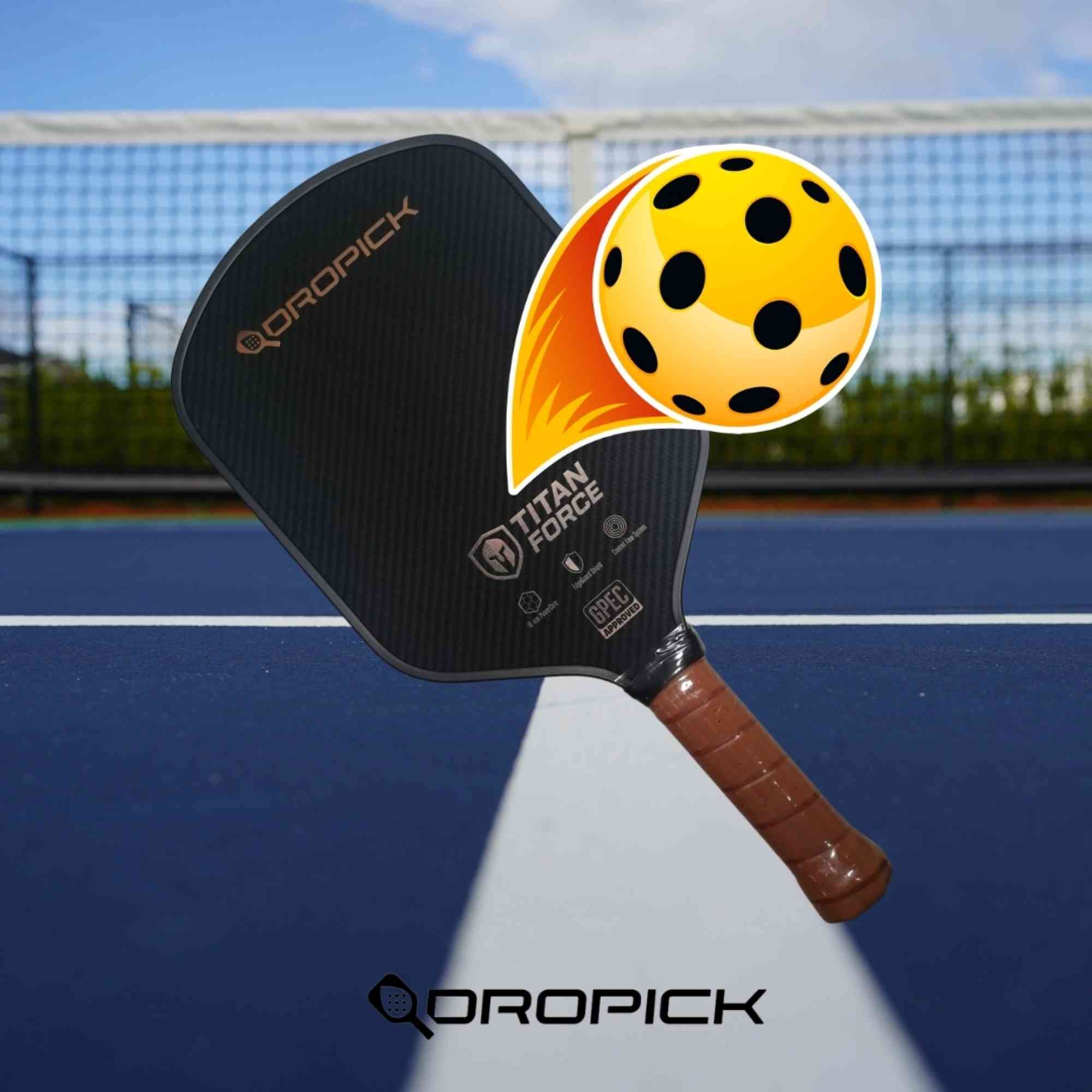 Dropick Titan Force – Profesyonel Pickleball Raketi | Güç ve Spin Kontrolü - 5