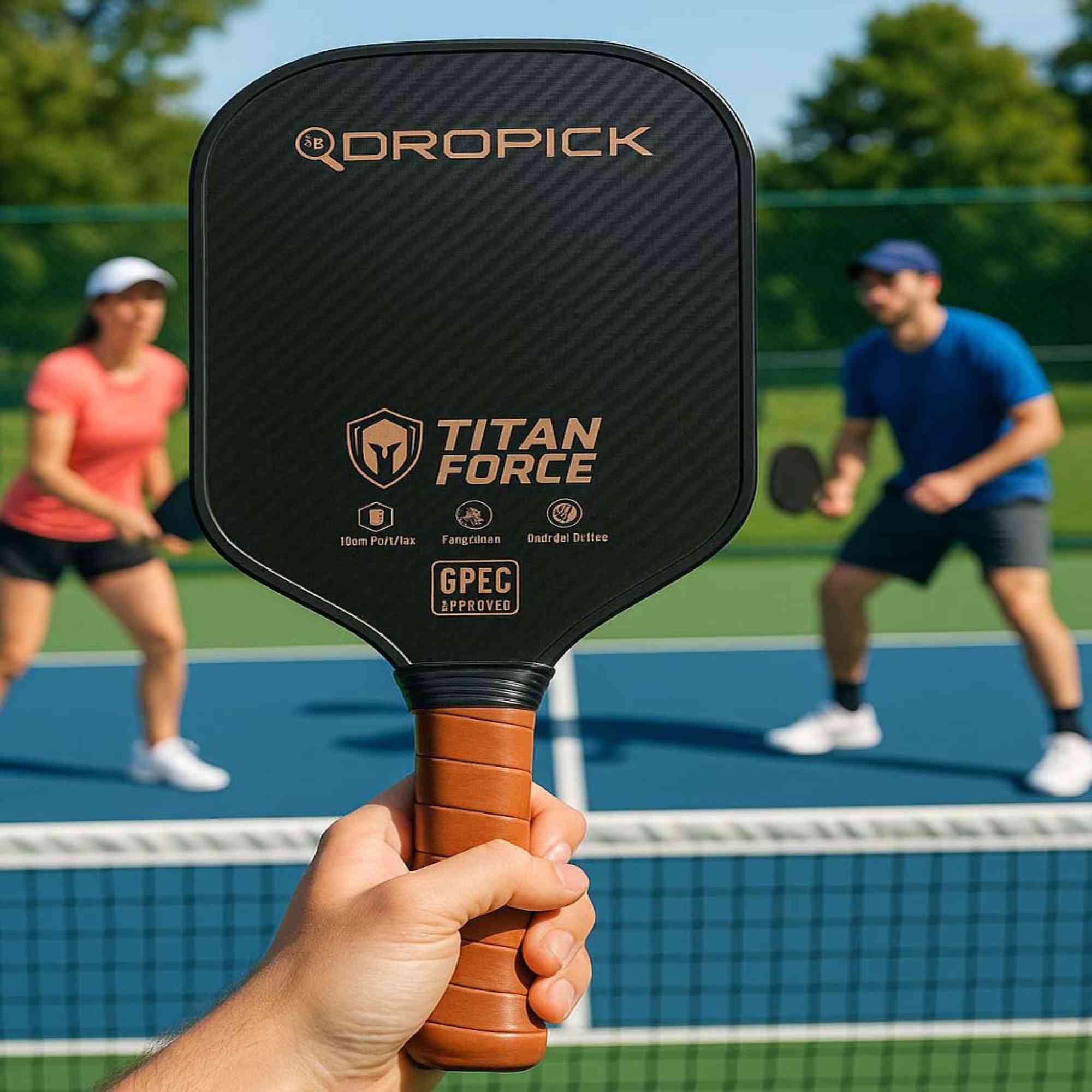 Dropick Titan Force – Profesyonel Pickleball Raketi | Güç ve Spin Kontrolü - 6
