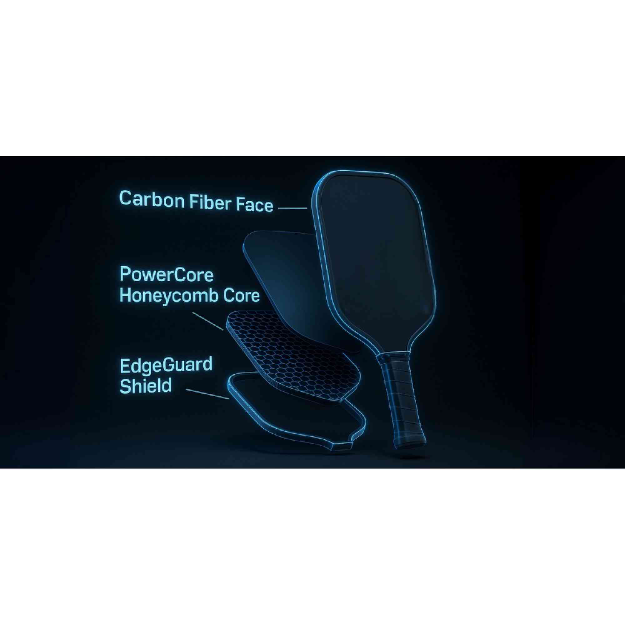 Dropick Titan Force – Profesyonel Pickleball Raketi | Güç ve Spin Kontrolü - 8