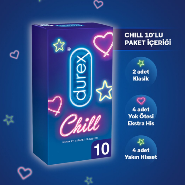 Durex Chill Prezervatif  10 Adet - 2