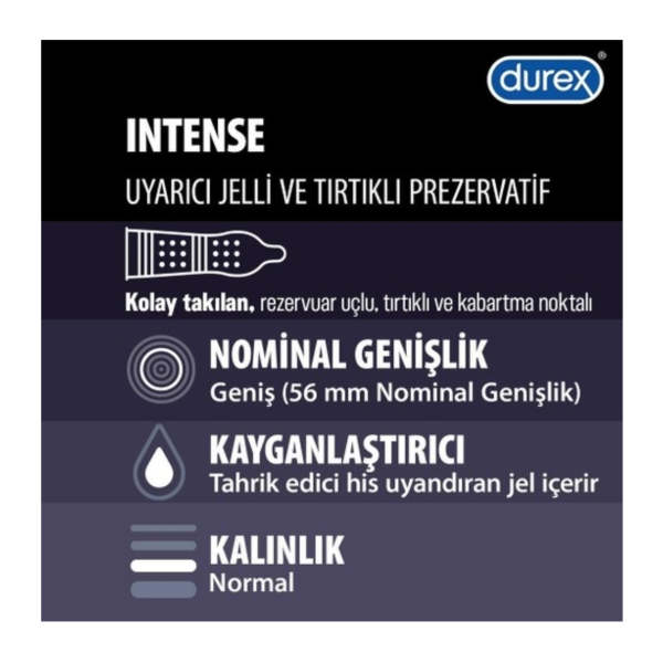 Durex Intense Prezervatif  10 Adet - 2