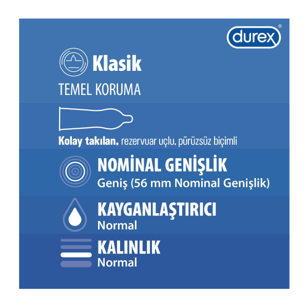 Durex Klasik Prezervatif  12 Adet - 2