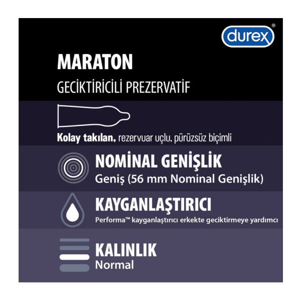 Durex Maraton Prezervatif 10 adet - 2