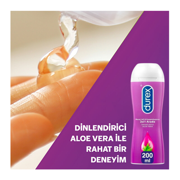Durex Masaj Jeli 2 si 1 Arada Aloe Vera  200 Ml - 2