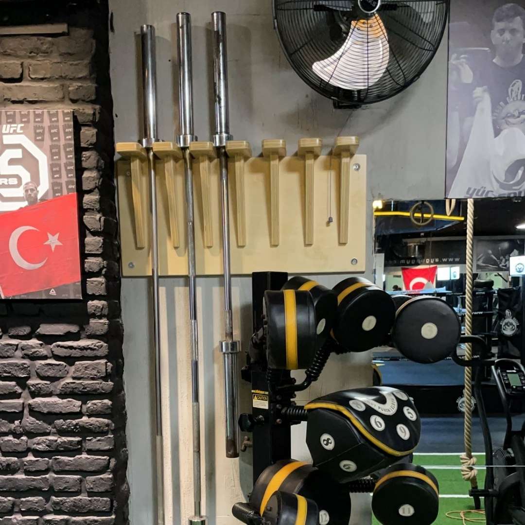 Duvara Monte Ahşap Bar Standı (6’lı) - 2