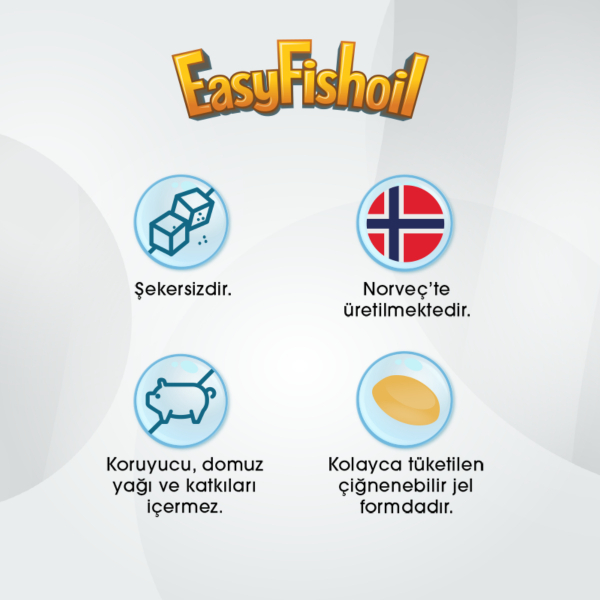 Easy Fish Oil Multi Multivitamin ve Balık Yağı Çiğnenebilir  30 Tablet - 3