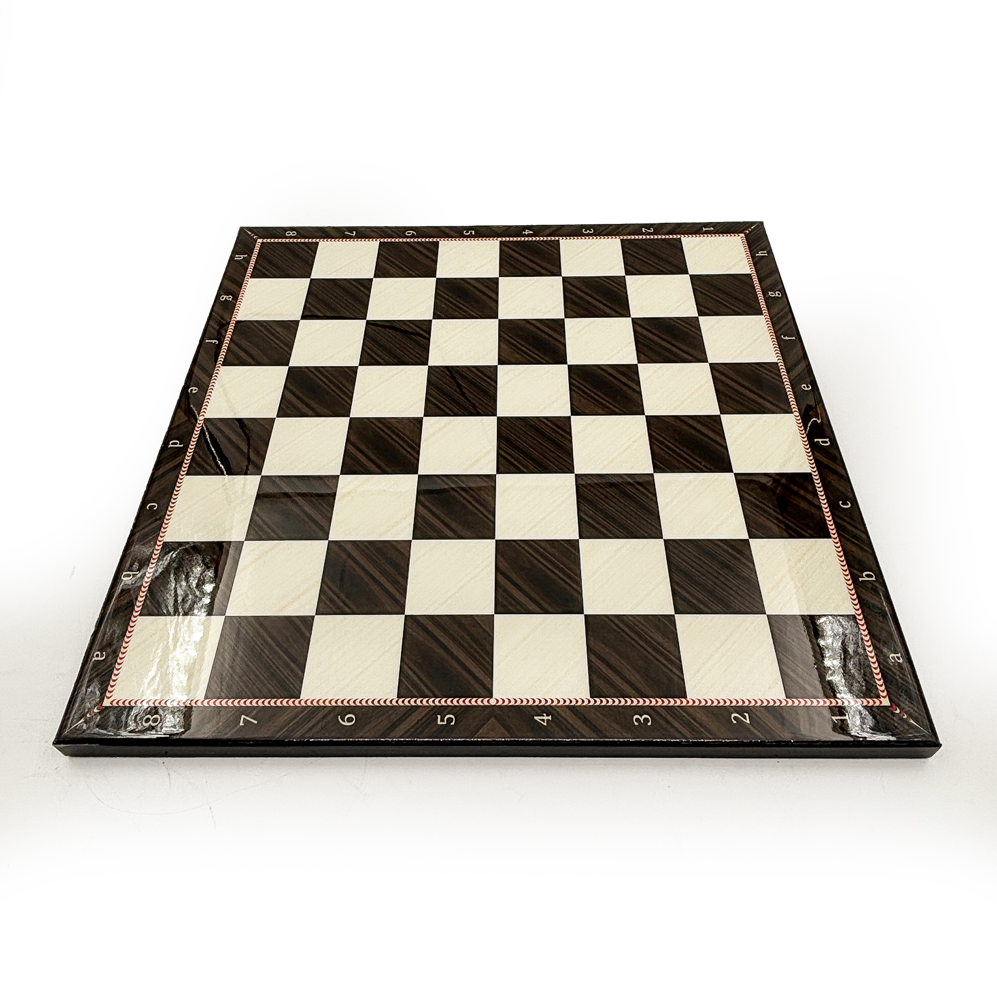 El Yapımı Ceviz Desenli Ahşap Satranç Takımı – Metal Taşlı DC36 - 6