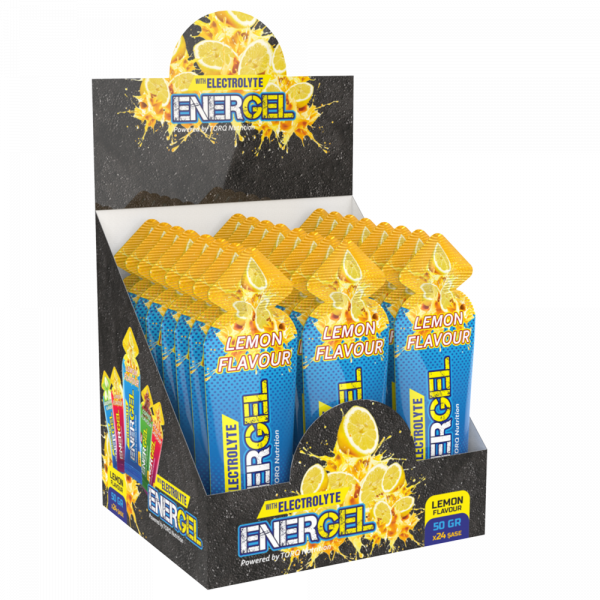 ENERGEL with Electrolyte - Enerji ve Performans Jeli 50 Gr Limon 24 Adet