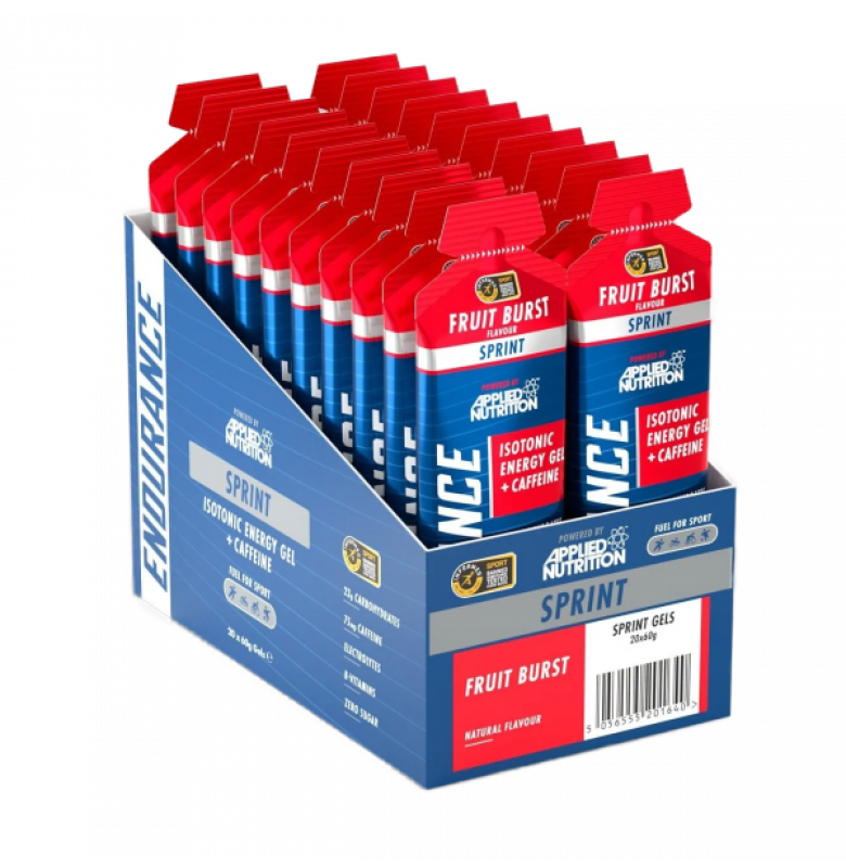 Applied Nutrition Endurance Sprint İsotonic Energy Gel Caffeine Fruit Burst 20 Adet x 60 ml.