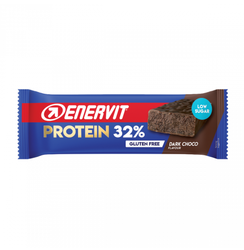 Enervit Low Sugar Protein Bar Dark Chocolate 25 Adet x 60 gram - 2