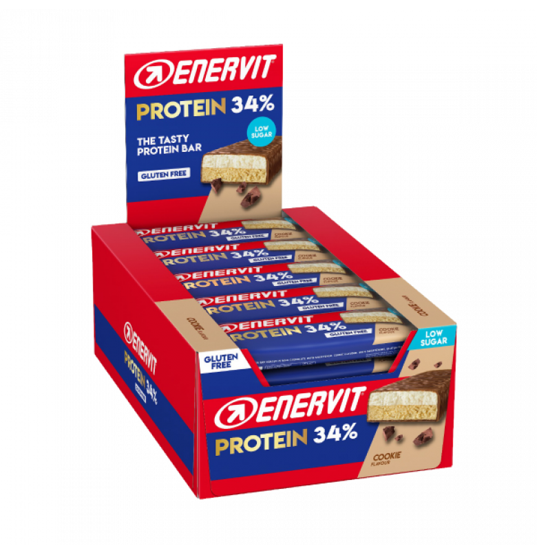 Enervit Low Sugar Protein Bar Kurabiye 25 Adet x 55 gram