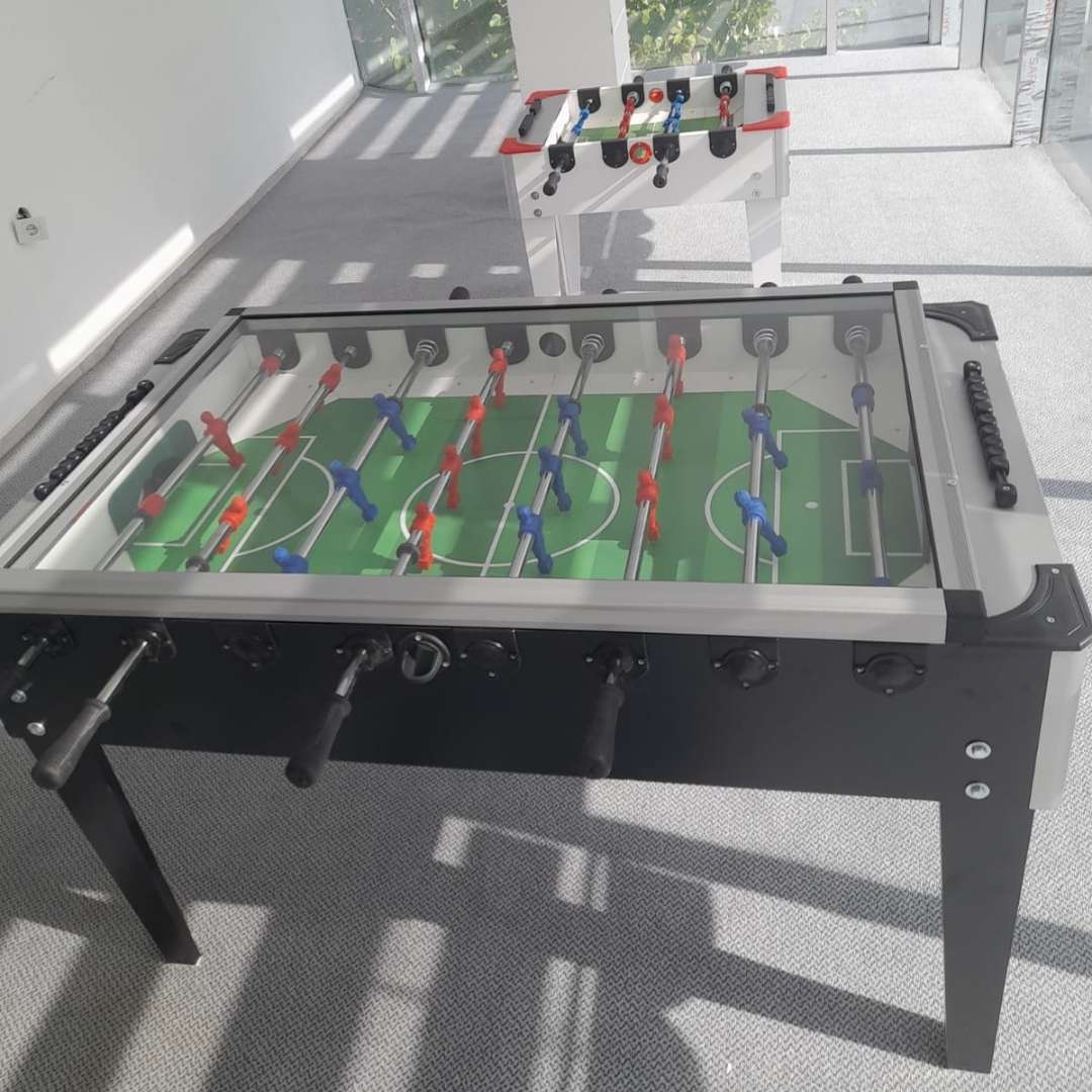 Ev ve Ofis Tipi Langırt Masası 140x110x85 cm 4mm Temperli Cam - 7
