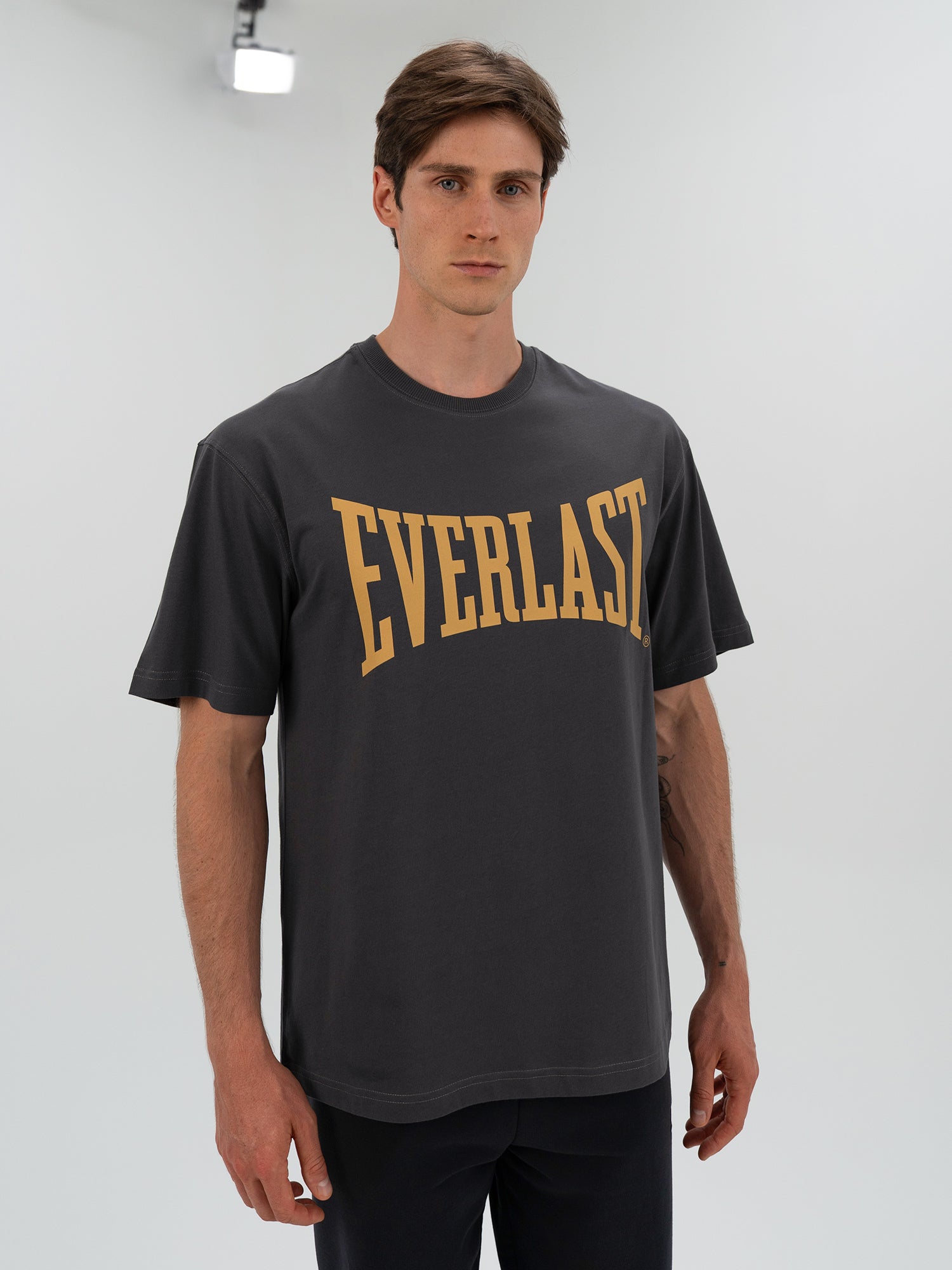 Ever Classics Comfort Logo Gri Erkek Tişört - 3